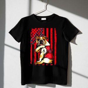 Atlanta Braves Bulldog I Love Mom T-Shirt - Perfect Gift For Moms