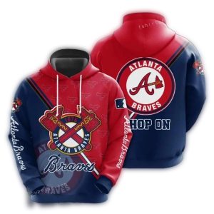 Atlanta Braves All-Over Print Casual Hoodie For Fans