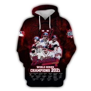 Atlanta Braves 2021 Champions All-Over Print Hoodie For Fans