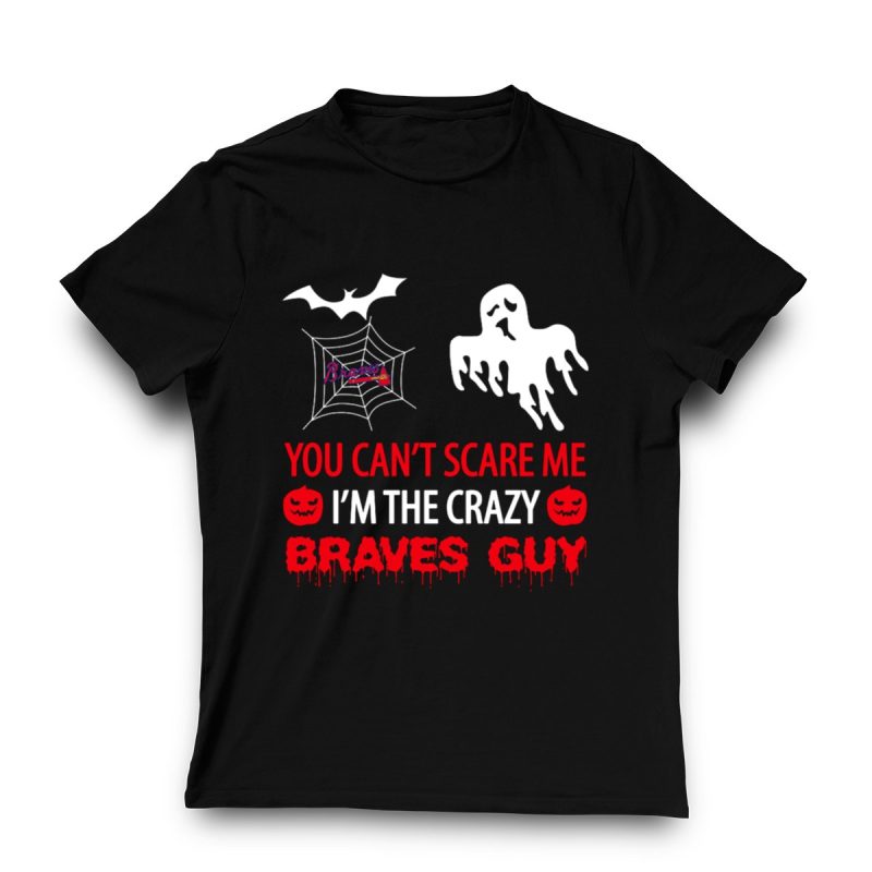 Atlanta Braves Halloween Ghost & Pumpkin T-Shirt For Fans - Image 3
