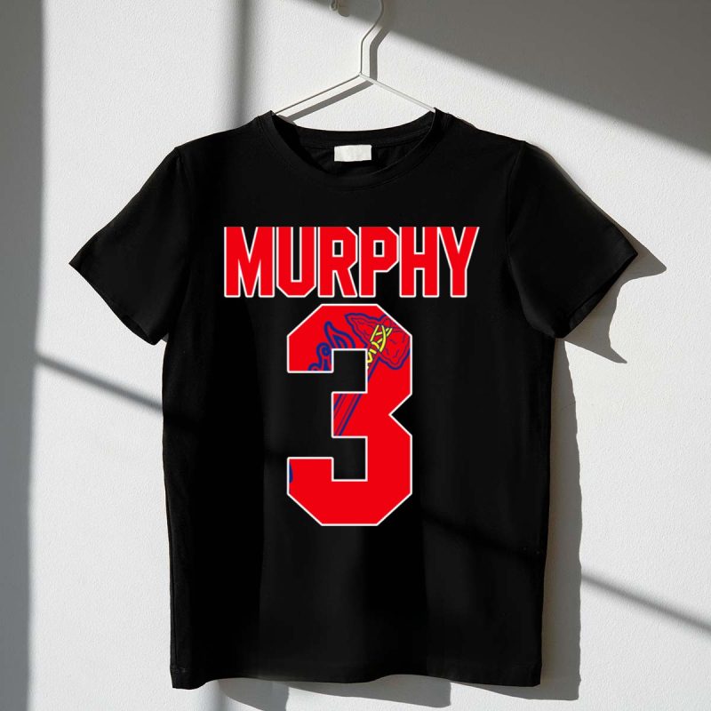 Dale Murphy #3 Atlanta Braves T-Shirt With Iconic Tomahawk Design