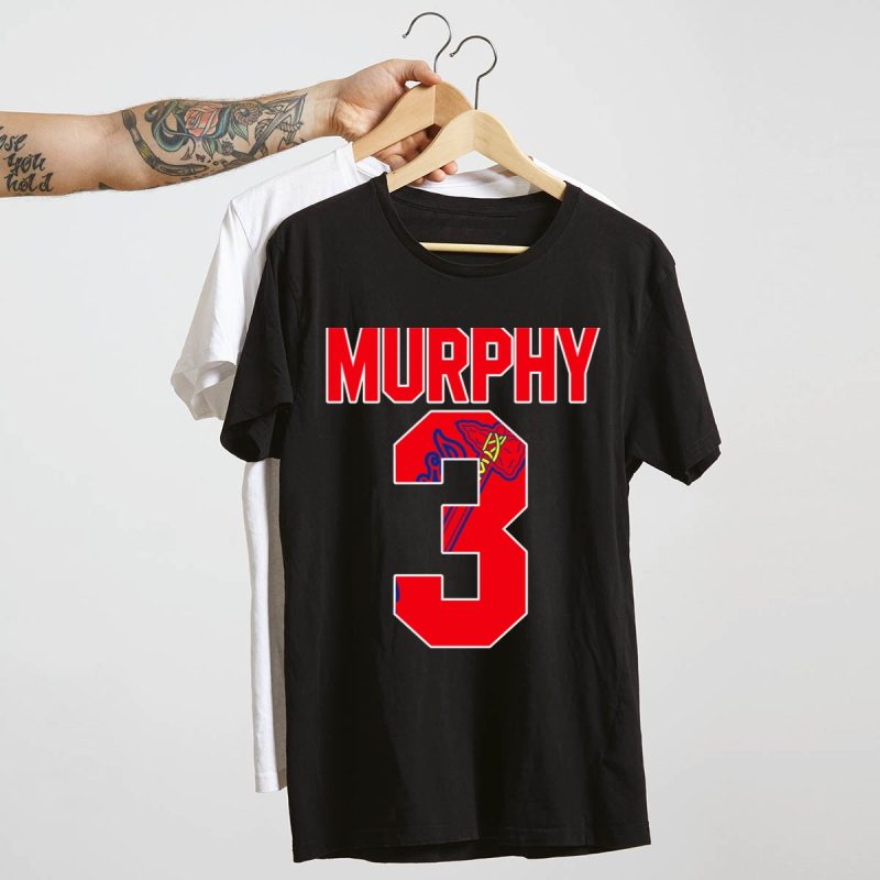 Dale Murphy #3 Atlanta Braves T-Shirt With Iconic Tomahawk Design - Image 4