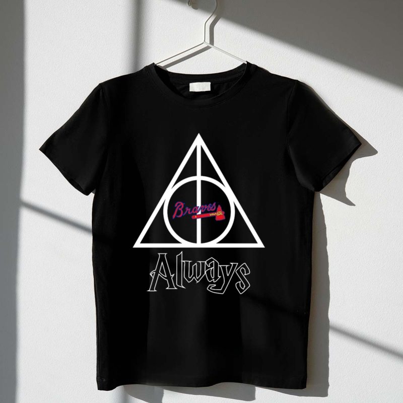 Atlanta Braves Deathly Hallows Graphic T-Shirt For Fans