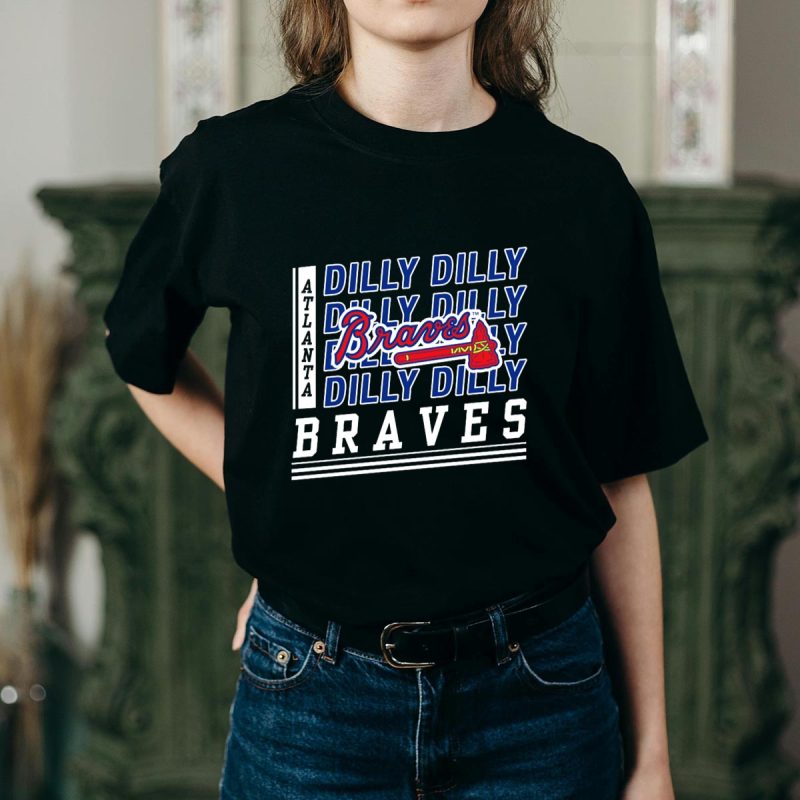 Atlanta Braves Dilly Dilly Logo T-Shirt For Fans And Collectors - Image 2