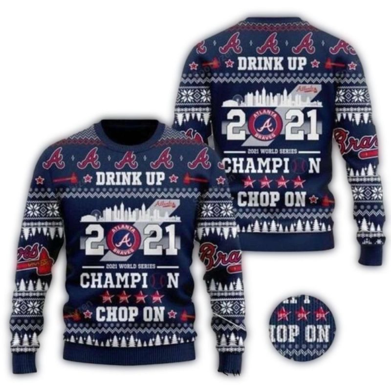 Atlanta Braves World Series Champion Ugly Sweater For Fans