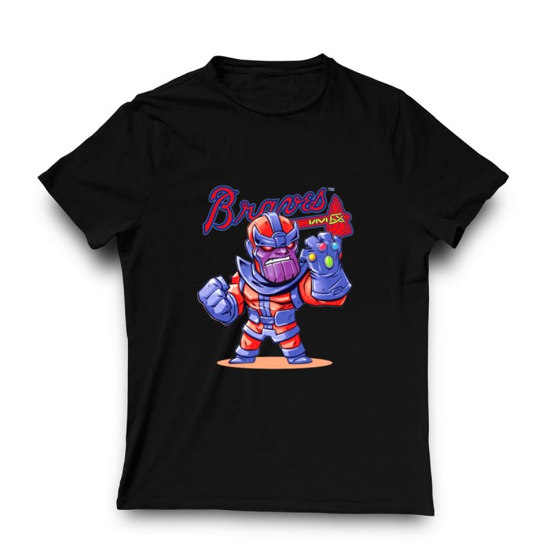 Atlanta Braves Thanos-Inspired Character T-Shirt For Fans - Image 3