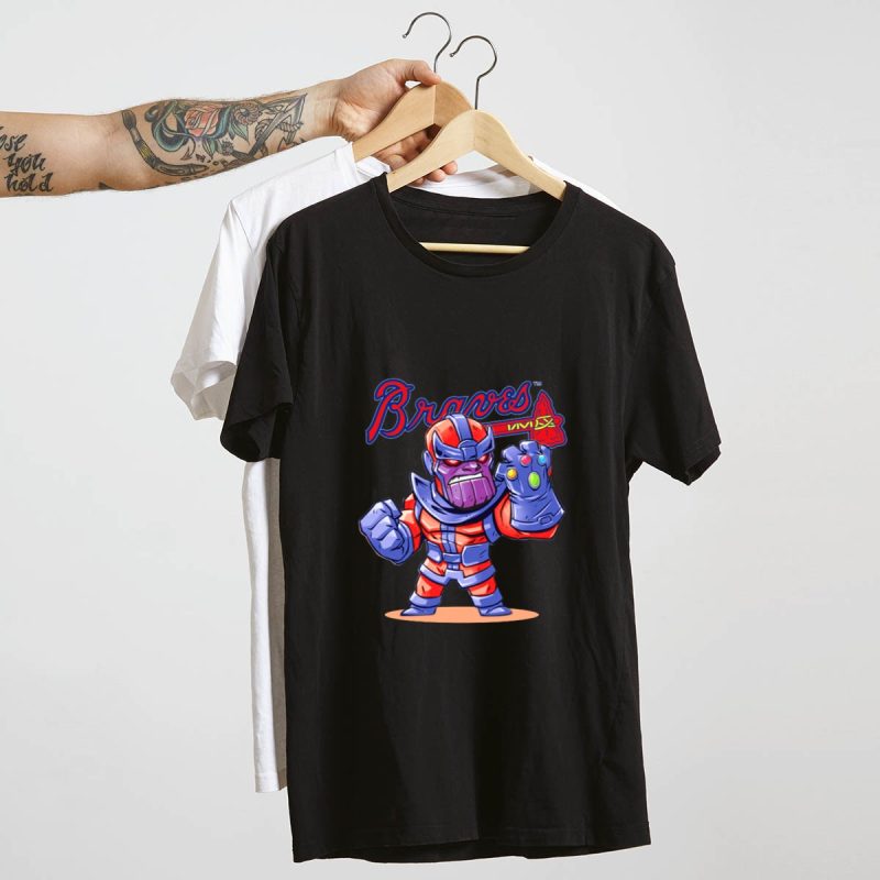 Atlanta Braves Thanos-Inspired Character T-Shirt For Fans - Image 4