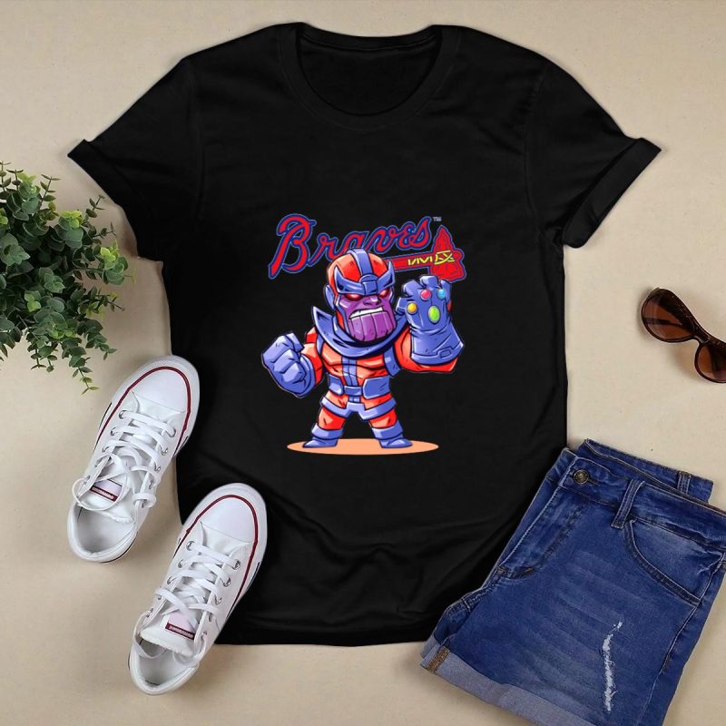 Atlanta Braves Thanos-Inspired Character T-Shirt For Fans - Image 5