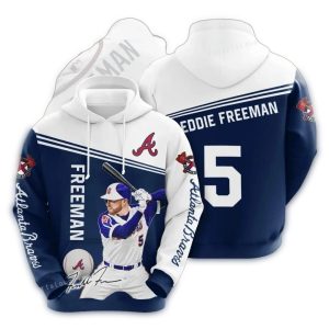 Freddie Freeman Atlanta Braves Signature All-Over Print Hoodie
