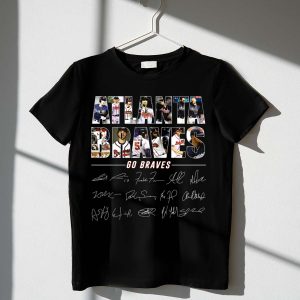 Atlanta Braves Player Collage Autograph T-Shirt - Go Braves Gear