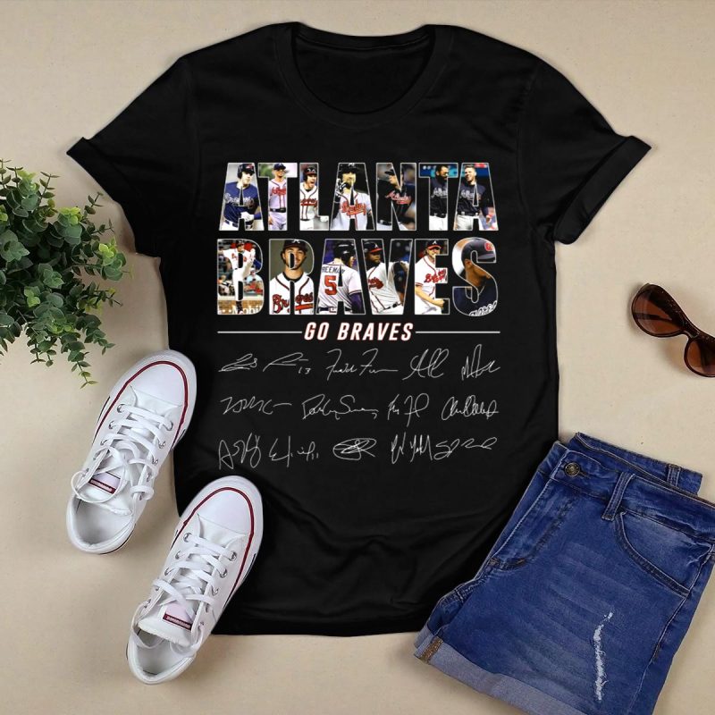 Atlanta Braves Player Collage Autograph T-Shirt - Go Braves Gear - Image 5