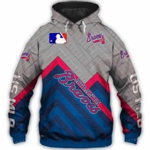 Atlanta Braves Graphic All-Over Print Hoodie For Fans