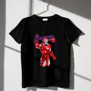 Atlanta Braves Iron Man Crossover T-Shirt - Stylish Fan Apparel
