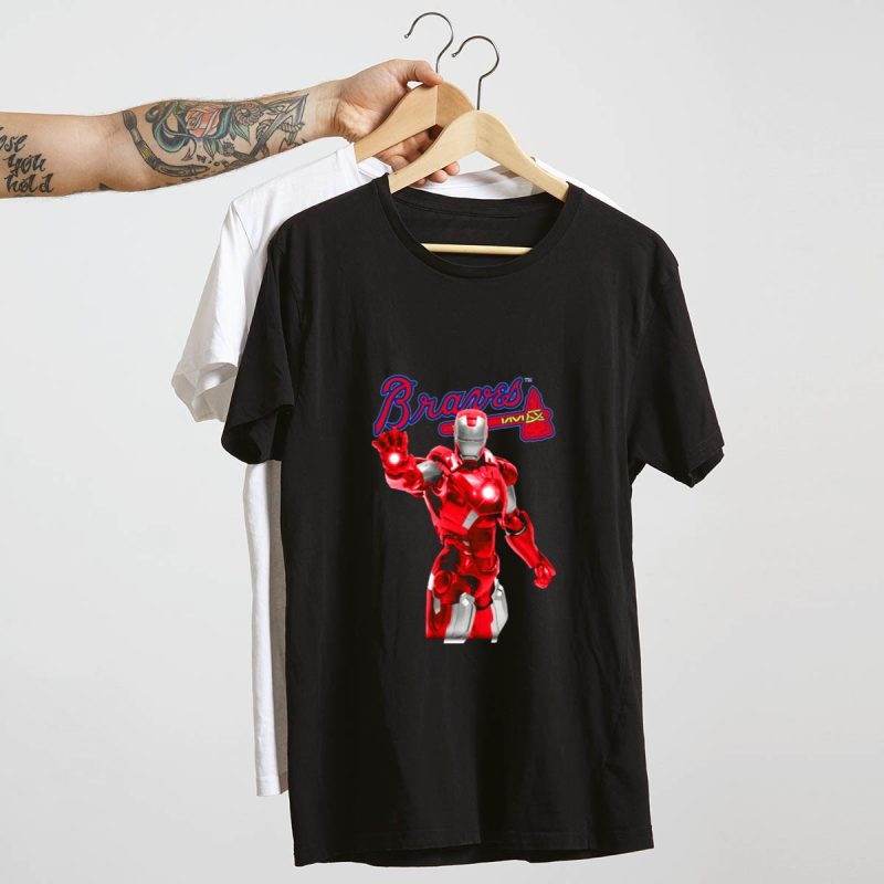 Atlanta Braves Iron Man Crossover T-Shirt - Stylish Fan Apparel - Image 4