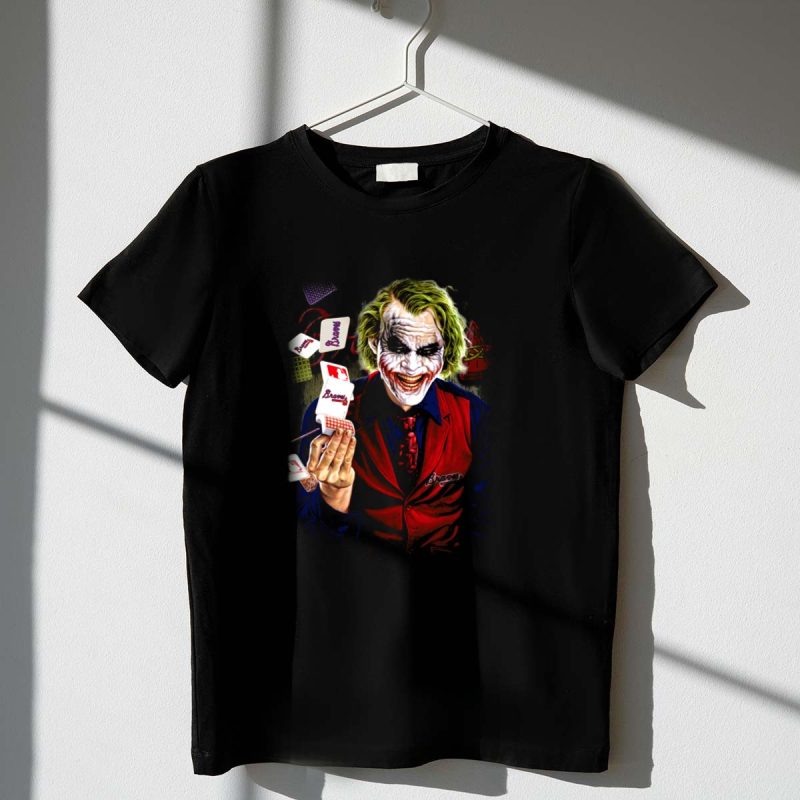 Atlanta Braves Dark Humor Joker Playing Cards T-Shirt For Fans