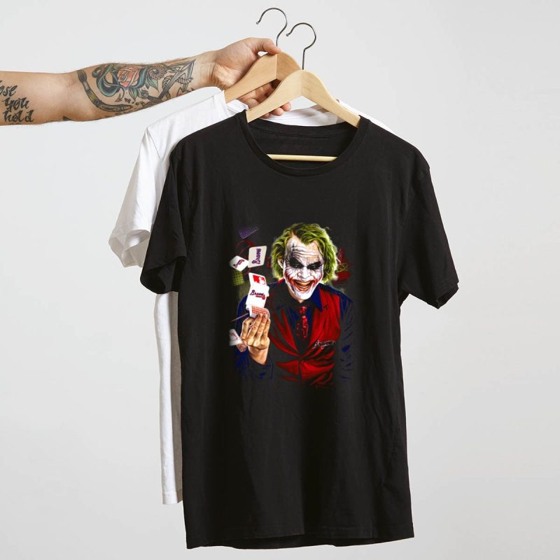 Atlanta Braves Dark Humor Joker Playing Cards T-Shirt For Fans - Image 4