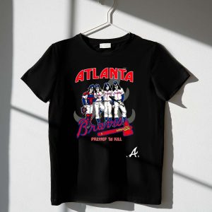Atlanta Braves Kiss Dressed To Kill Graphic Tee T-Shirt For Fans
