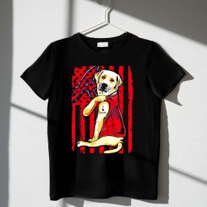 Atlanta Braves Labrador Retriever I Love Mom Baseball T-Shirt For Fans
