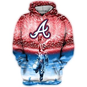 Atlanta Braves Majin Boo Dragon Ball Z All-Over Print Hoodie