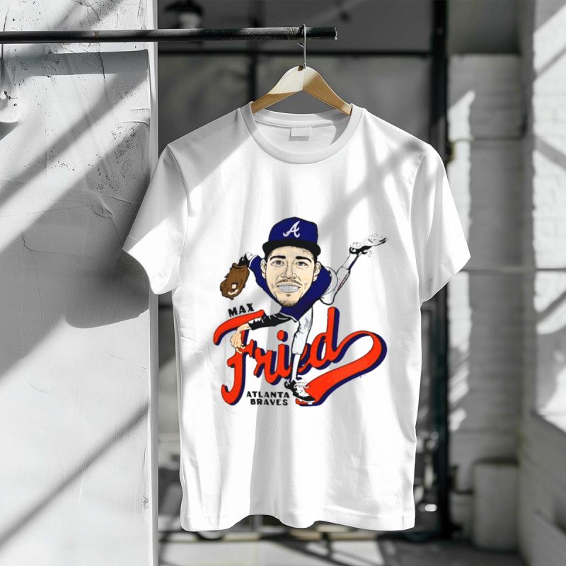 Max Fried Atlanta Braves T-Shirt - Official Mlb Team Apparel - Image 3
