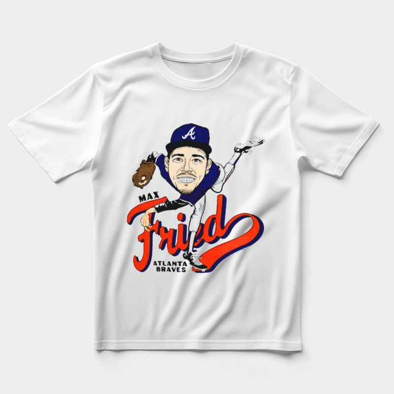 Max Fried Atlanta Braves T-Shirt - Official Mlb Team Apparel - Image 5