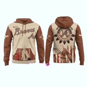 Atlanta Braves Native American Heritage All-Over Print Hoodie