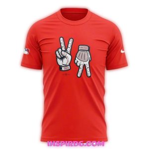 Atlanta Braves Peace Up A Town Down All-Over Print T-Shirt