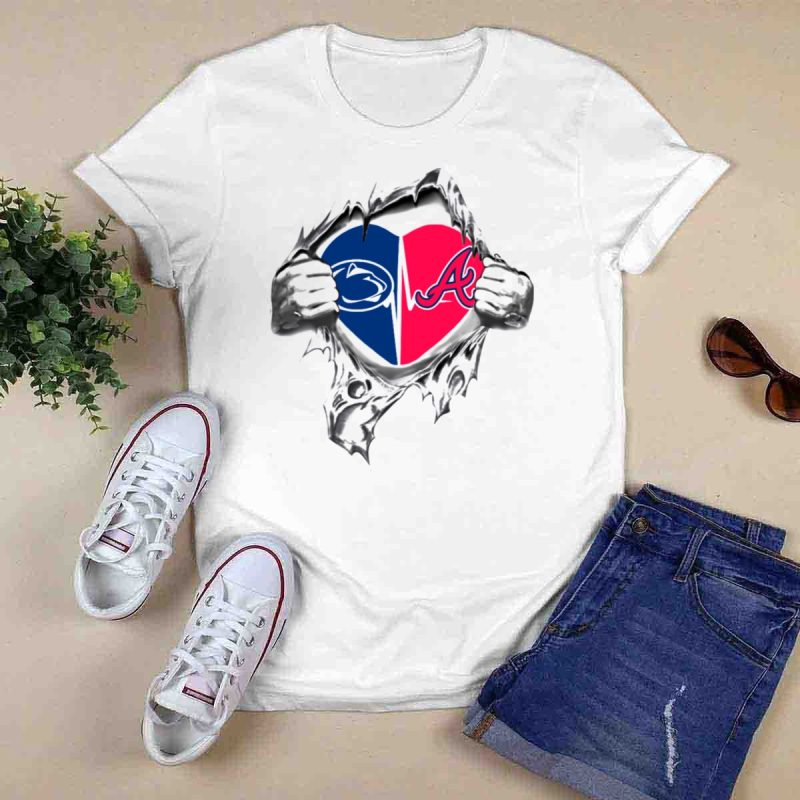 Atlanta Braves Heartbeat T-Shirt - Penn State Fan Apparel - Image 6