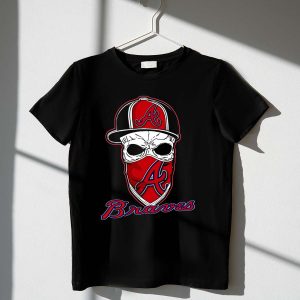 Atlanta Braves Skull Graphic T-Shirt - Bold Fan Apparel