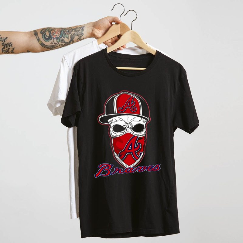 Atlanta Braves Skull Graphic T-Shirt - Bold Fan Apparel - Image 4