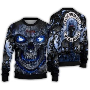 Atlanta Braves Skull Intensity Ugly Christmas Sweatshirt