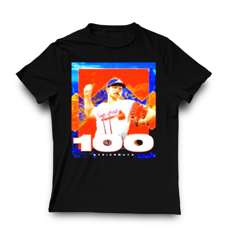 Vintage Atlanta Braves Spencer Strider 100 Strikeouts T-Shirt For Fans - Image 3