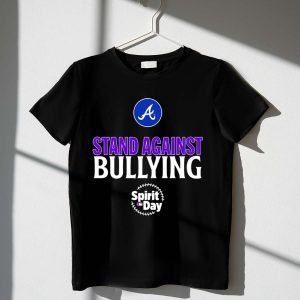 Atlanta Braves Stand Against Bullying Spirit Day T-Shirt For Fans