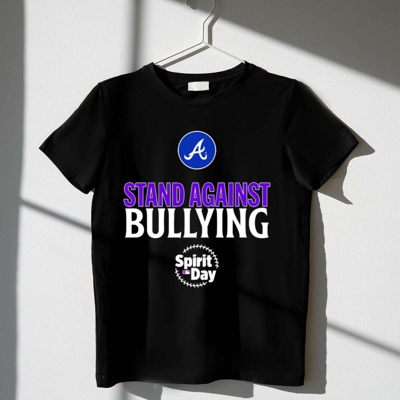 Atlanta Braves Stand Against Bullying Spirit Day T-Shirt For Fans