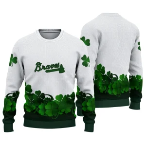 Atlanta Braves St Patrick'S Day Ugly Sweater For Fans
