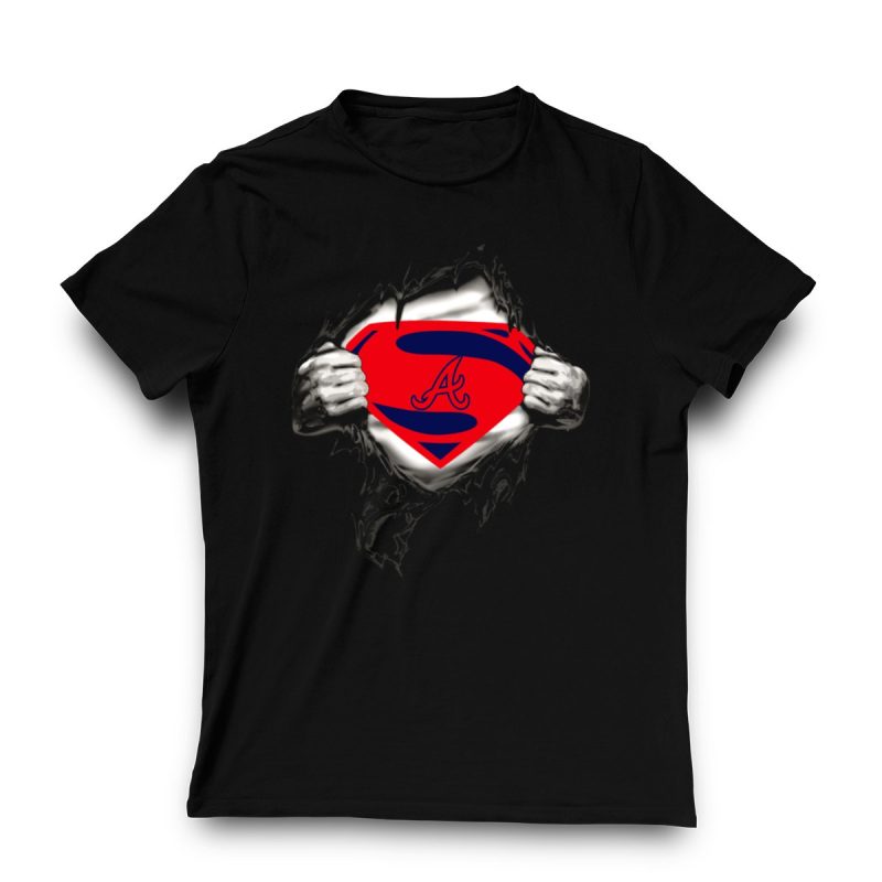 Atlanta Braves Superhero Emblem T-Shirt For Fans And Collectors - Image 3