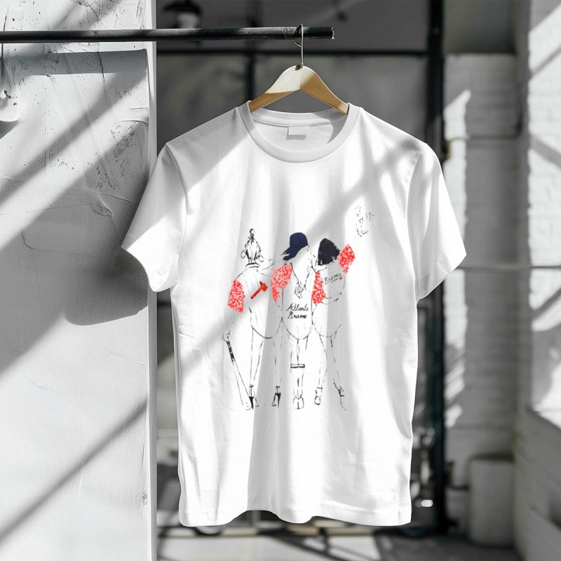 Atlanta Braves Girls Baseball Team Supporter T-Shirt – Fan Apparel - Image 3