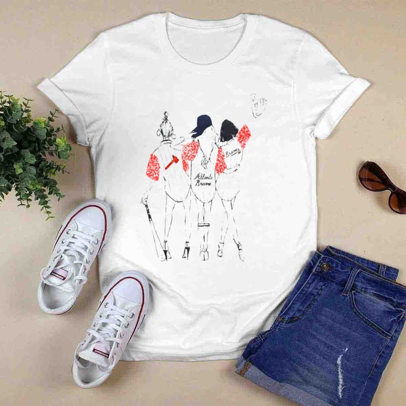 Atlanta Braves Girls Baseball Team Supporter T-Shirt – Fan Apparel - Image 6