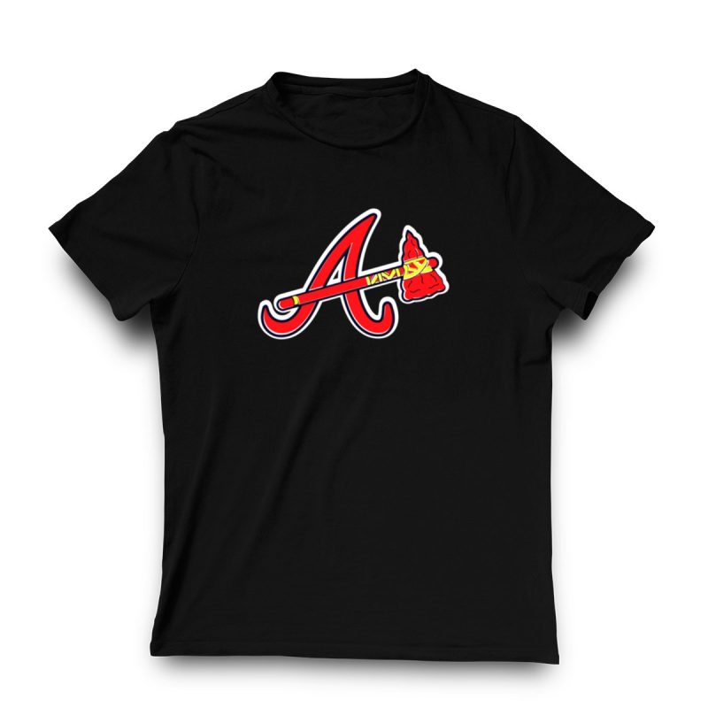 Atlanta Braves Tomahawk Logo Official T-Shirt - Fan Gear & Apparel - Image 3