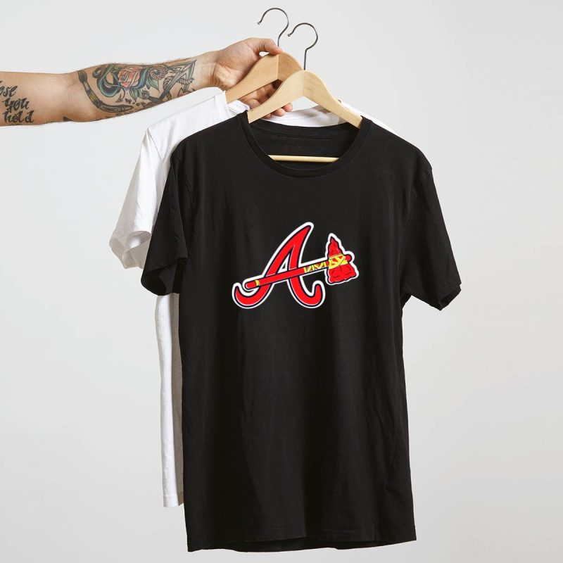 Atlanta Braves Tomahawk Logo Official T-Shirt - Fan Gear & Apparel - Image 4