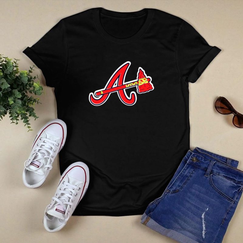 Atlanta Braves Tomahawk Logo Official T-Shirt - Fan Gear & Apparel - Image 5
