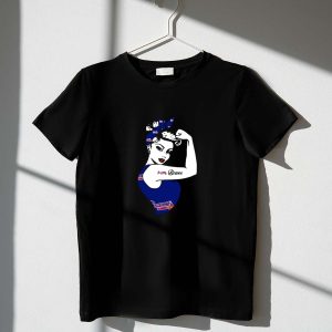 Atlanta Braves Rosie The Riveter Inspired Strong Girl T-Shirt