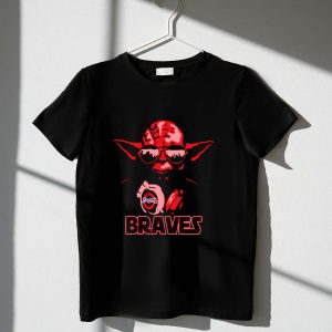 Atlanta Braves Yoda Star Wars Crossover T-Shirt For Fans