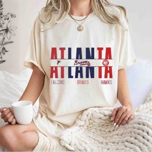 Atlanta Falcons, Braves & Hawks T-Shirt - Atlanta Sports Fan Tee