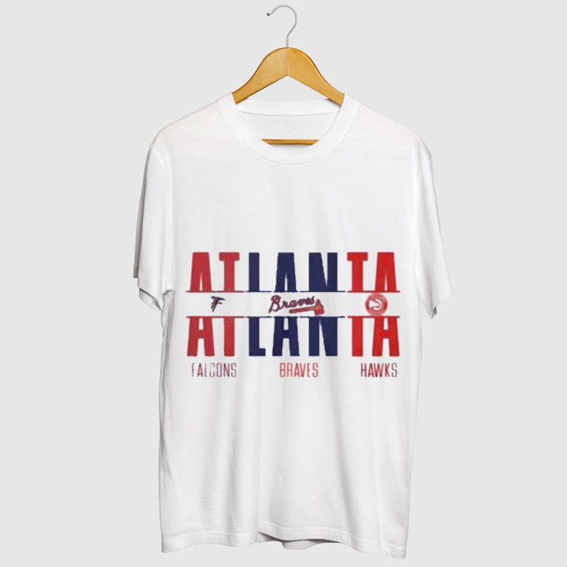 Atlanta Falcons, Braves & Hawks T-Shirt - Atlanta Sports Fan Tee - Image 2
