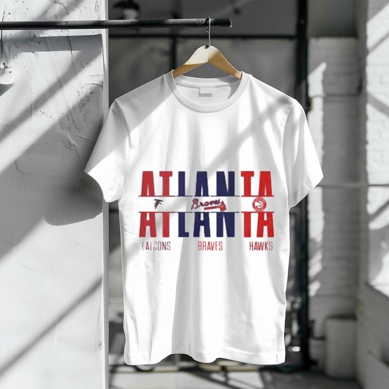 Atlanta Falcons, Braves & Hawks T-Shirt - Atlanta Sports Fan Tee - Image 3