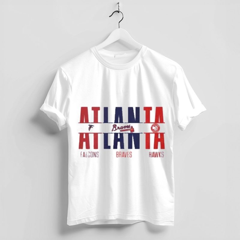 Atlanta Falcons, Braves & Hawks T-Shirt - Atlanta Sports Fan Tee - Image 4