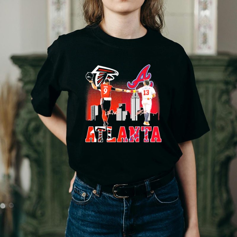 Atlanta Falcons City Champions T-Shirt - Ridder & Acuna Jr Design - Image 2