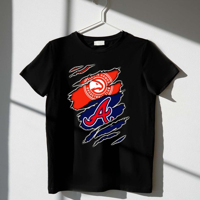 Atlanta Hawks Basketball Club Brave Logo T-Shirt For Fans