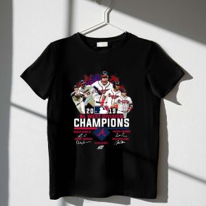 Atlanta Braves 2019 Nl East Champions Signature T-Shirt